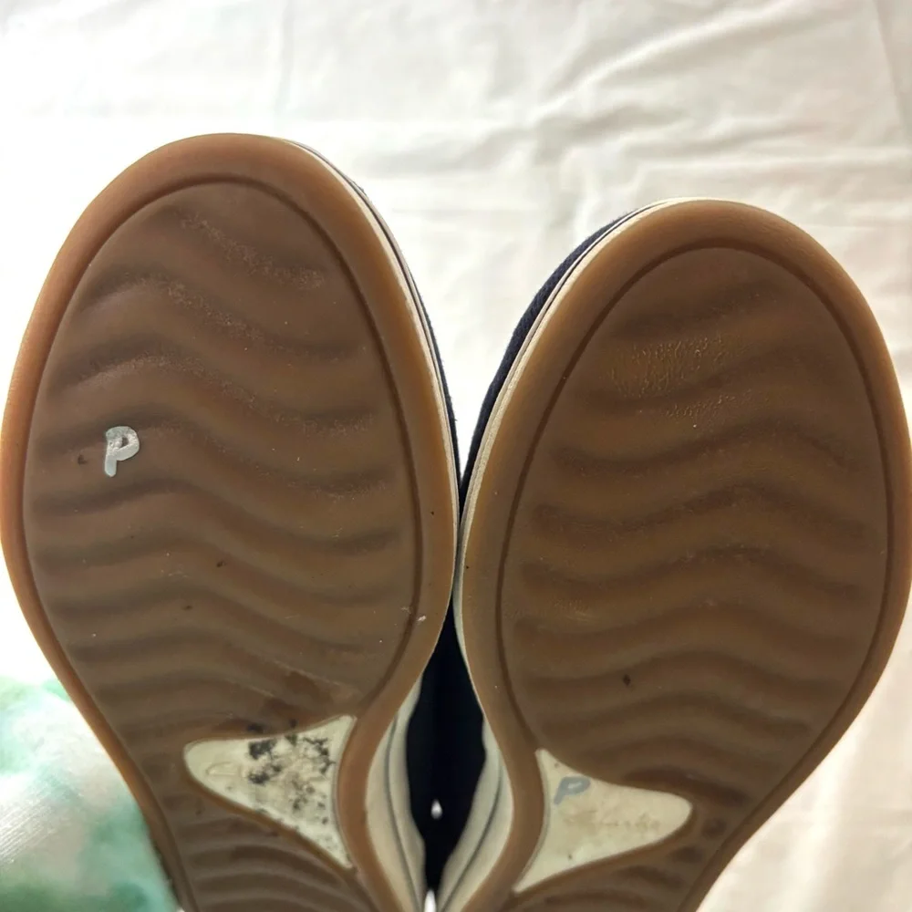 Clarks Cloudstep Breeze Step ll Stretch Slip-On Navy Blue Sneakers SZ 8 Worn 2X - Picture 9 of 14